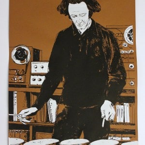 Steve Reich Signed Screen Print - Two Color