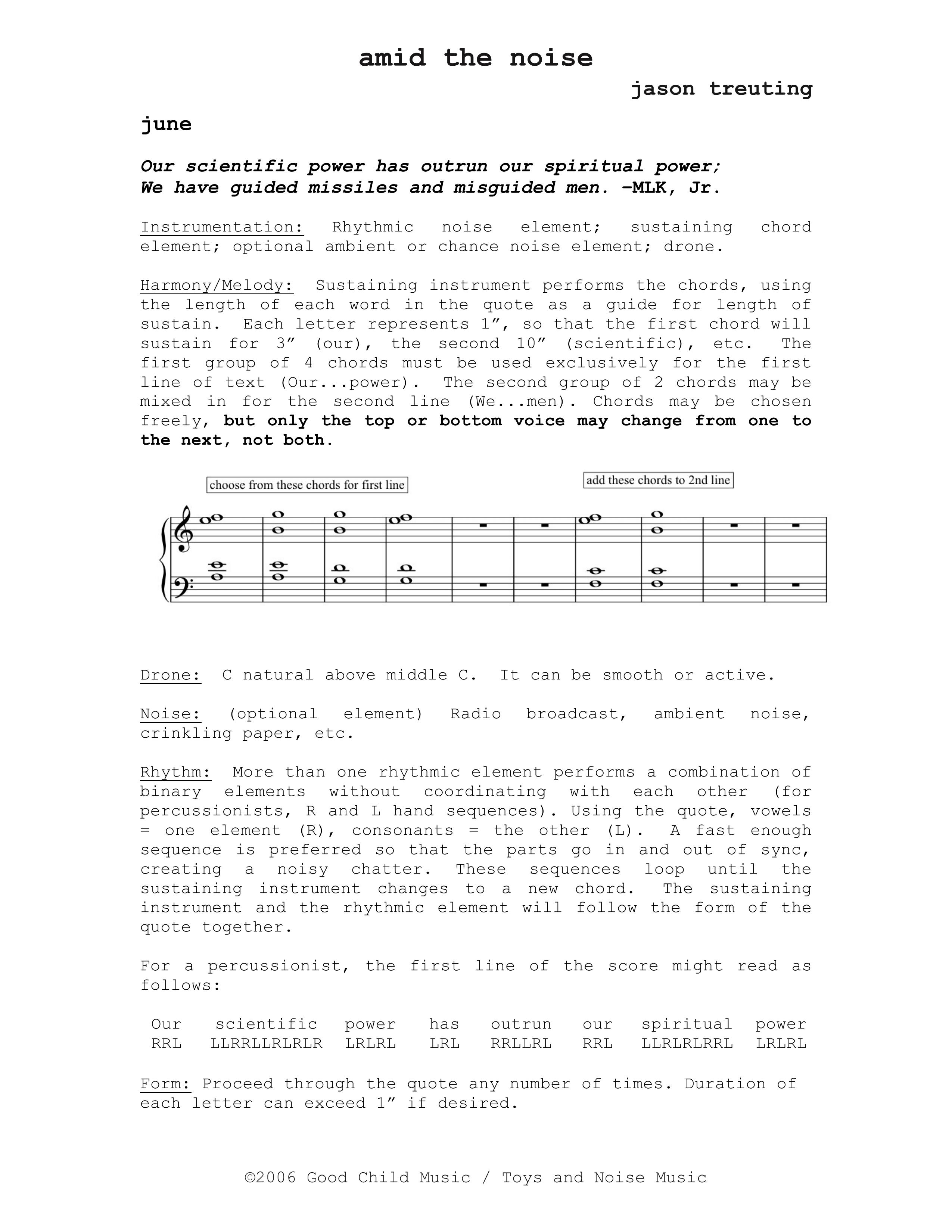 Treuting - Amid the Noise, Vol. 1 - Image 2